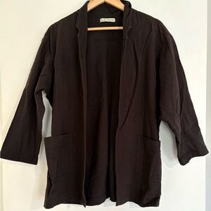 NANIN Black Open Front blazer